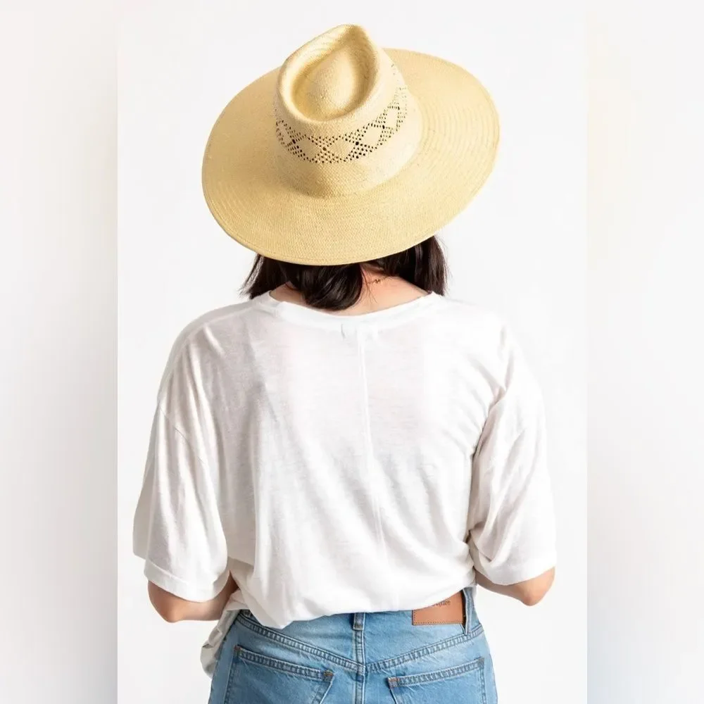 Brixton Joanna IV Natural Straw Hat Sz 7 / S (fits M) Vacation Sprint Break Boho
